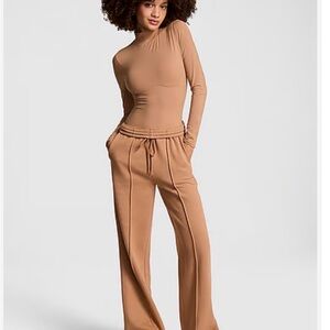 PINK Victoria's Secret Tan Track Pants